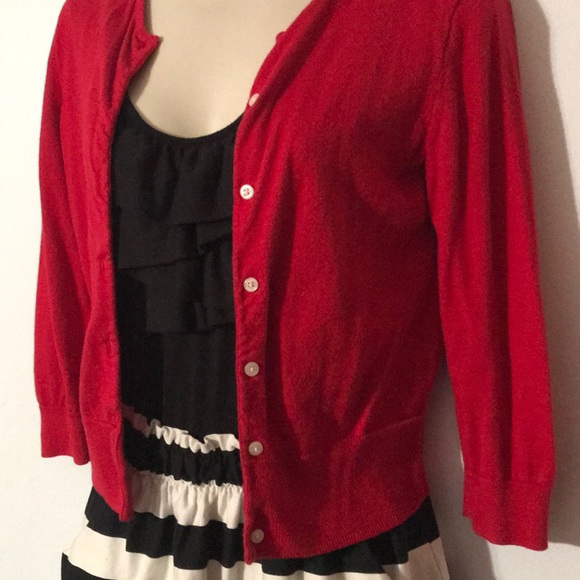 Red Cardigan - Picture 2 of 3